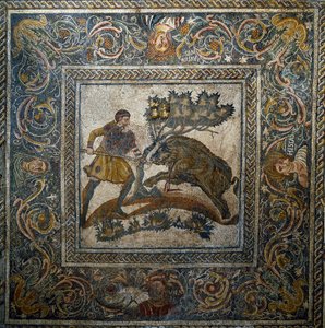 Arte romana: caccia al cinghiale