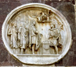 Tondo raffigurante un sacrificio a Ercole, dall