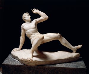 Statua di un Gallo cadente