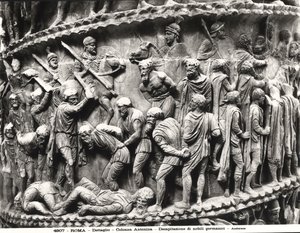 La decapitazione dei nobili tedeschi, (dettaglio) dalla Colonna di Marco Aurelio da Roman