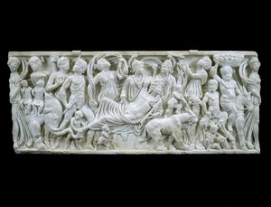Il trionfo indiano di Dioniso, 180-195 d.C. da Roman