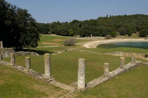 Villa romana nella Baia di Verige, Brijuni, Croazia da Roman