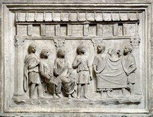Negozio di tessuti durante il periodo augusteo da Roman