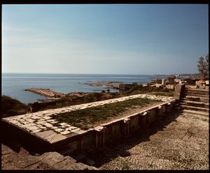 Veduta del teatro romano, 218 d.C.