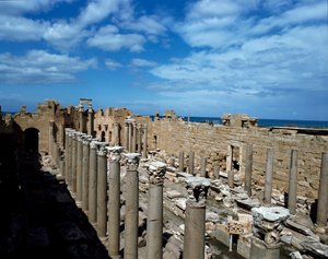 Veduta della Basilica, costruita come tribunale, III secolo da Roman