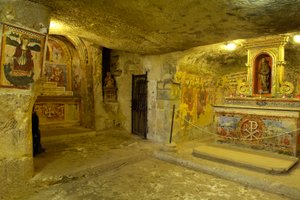 Veduta delle catacombe di Sant