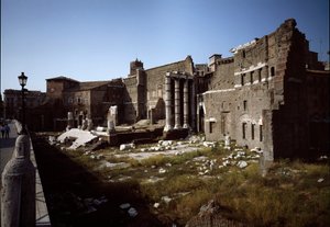 Vista del foro di Augusto da Roman