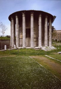 Vista del tempio di Ercole Vincitore (Ercole Olivario), 213 a.C.