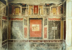 Affresco dalla Casa di Marco Lucrezio Fronto, Pompei, Campania, Civiltà Romana da Roman
