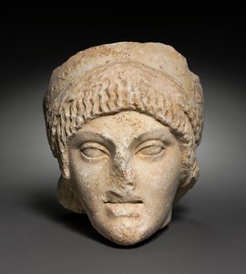 Testa di una giovane donna, 25-1 a.C. da Roman Imperial Period