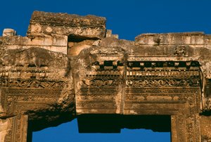 Tempio di Bacco, dettaglio dell