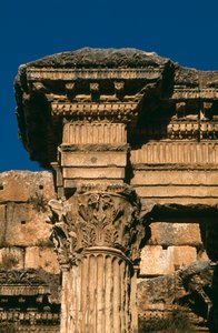Tempio di Bacco, dettaglio dell