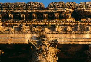 Tempio di Bacco, dettaglio dell