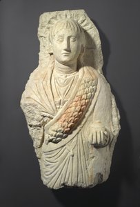 Figura funeraria di una donna, trovata a Ossirinco, III-IV secolo da Roman Period Egyptian