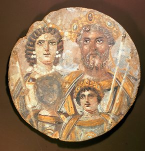 Tondo: Pannello della famiglia di Settimio Severo