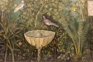 Dettaglio del Giardino. Affresco dalla Casa del Bracciale d