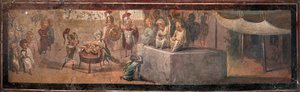 Il giudizio di Salomone, I millennio da Roman Pompeian wall painting.