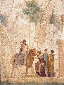 Il ratto di Europa, 1a metà del I sec. d.C. da Roman Pompeian wall painting.