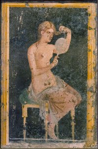 Donna con uno specchio, 1a metà del 1° sec. d.C.
