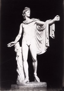 Apollo del Belvedere, copia di un originale greco del IV secolo a.C., prima della rimozione dei precedenti restauri da Roman Roman