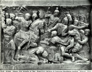 (dettaglio) del grande fregio di Traiano situato nell