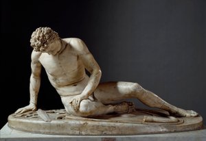 Galata morente - Il Galata morente - Arte romana: "Il Galata morente" o "Galata morente" Un guerriero celtico in agonia. Scultura romana da un originale greco. Roma, Musei Capitolini