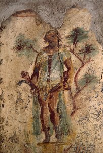 Affresco erotico dal Lupanare, Pompei (Lista del Patrimonio Mondiale UNESCO) da Roman Roman