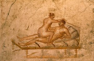 Affresco erotico dal cubicolo della Casa dei Vettii, Pompei (Patrimonio Mondiale dell
