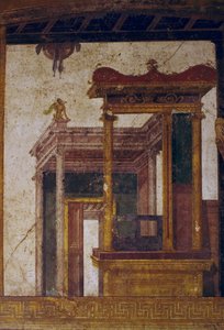 Architetture fantastiche, affresco dall