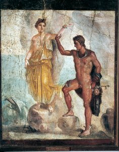 Affresco raffigurante Perseo e Andromeda dall