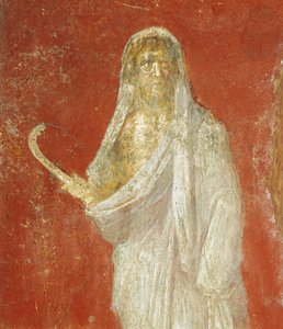 Affresco raffigurante Saturno, da Pompei da Roman Roman
