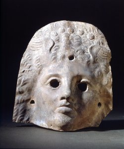 Maschera per tragedie in epoca romana. Museo della Scala. Milano da Roman Roman