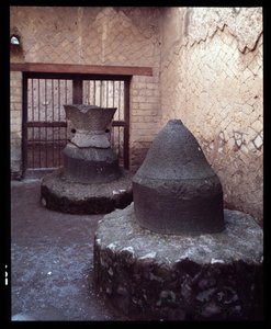 Macina per grano, pistrinum (panetteria) da Roman Roman