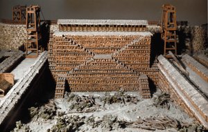 Antichità romana: modello che riproduce l
