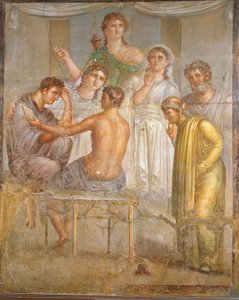 Civiltà romana. Admeto e Alcesti, affresco dalla Basilica di Ercolano da Roman Roman