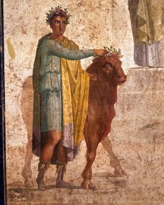 Civiltà romana, affresco raffigurante Giasone e Pelia. Da Pompei da Roman Roman