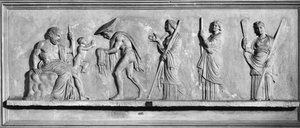 La nascita di Dioniso dalla coscia destra di Zeus da Roman Roman