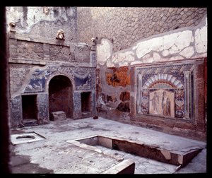 Vista del triclinio della casa di Nettuno e Anfitrite, V secolo a.C.-I secolo d.C. da Roman Roman