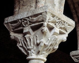 Capitello che rappresenta i tre ebrei nella fornace ardente (scultura)