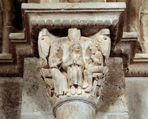 Eugenia di Roma (capitello scolpito) da Romanesque