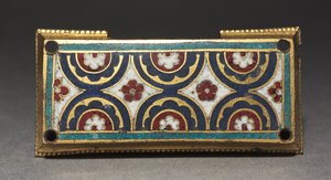 Placca, probabilmente da un reliquiario, c.1180-1190 da Romanesque