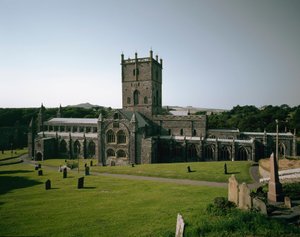 Arte romanica: vista della chiesa di San Davide costruita tra il VI e il XII secolo. Saint David