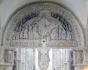 Abbazia di Vézelay, il timpano della Basilica di Santa Maria Maddalena