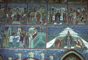 Inno alla Vergine, parete sud della chiesa, c.1601 da Romanian School