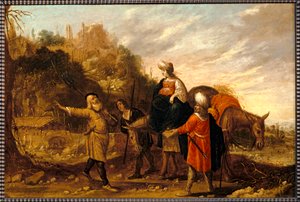 Guehazi torna dalla casa del Sunamita e va a incontrare Elisee. 1644 ... da Rombout van Troyen