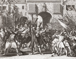 Linch mob che cattura i fratelli de Witt da Romeyn de (after) Hooghe