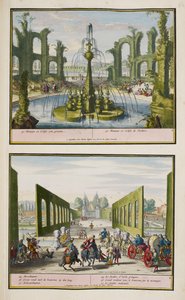 Il parco di Enghien, c.1685, illustrazione da 
