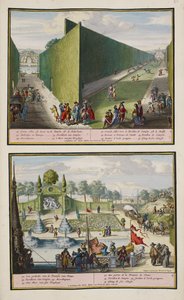 Il parco di Enghien, c.1685, illustrazione da 