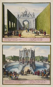 Il parco di Enghien, c.1685, illustrazione da 