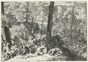 Vittoria del duca Carlo V di Lorena e del margravio Luigi Guglielmo di Baden-Baden sui Turchi, 1687 da Romeyn de Hooghe (attributed to)